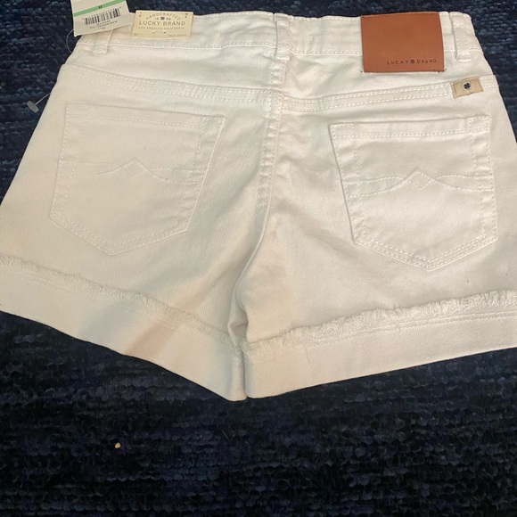 White Denim Shorts - Picture 3 of 3